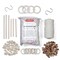 Incraftables Macrame Kits for Adults Beginners & Kids. Macrame Supplies with Natural Cotton Macrame Rope Cord, Wooden Sticks, Rings, Wood Beads, S Hooks & Instructions for Plant Hanger & Wall Hanging